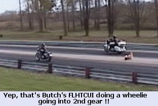 13.20 @ 101 mph = On a full-dressed bagger!!