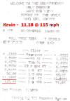 Kevin's 11.18 time ticket