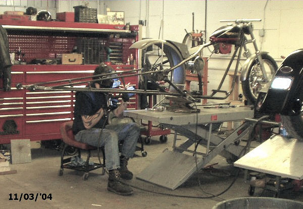 Shaggy doing some welding