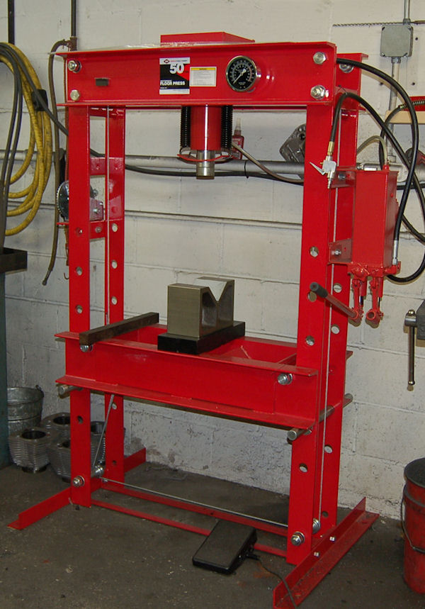 50-ton hydraulic press